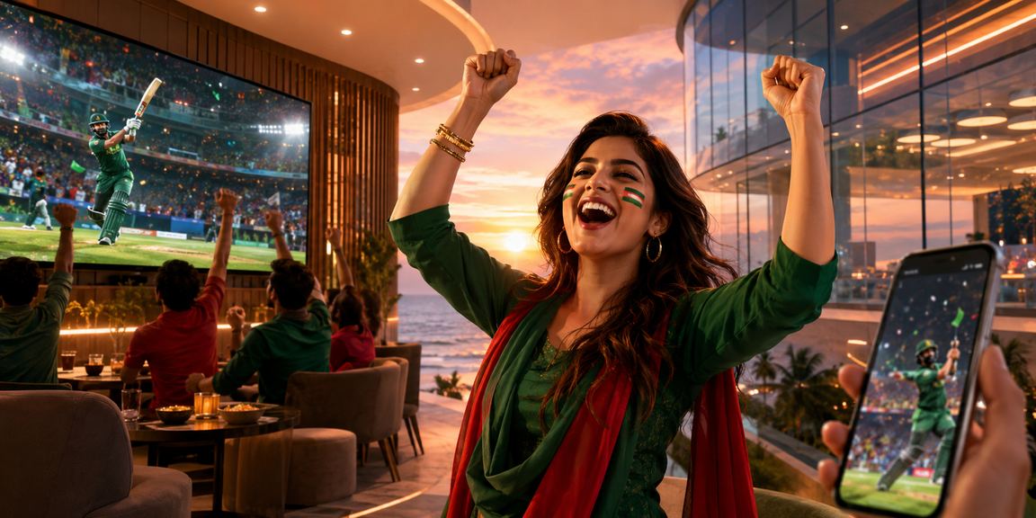 কক্সবাজারের সমুদ্রসৈকতে মোবাইলে ক্রিকেট বেটিং দেখছেন একজন দর্শক